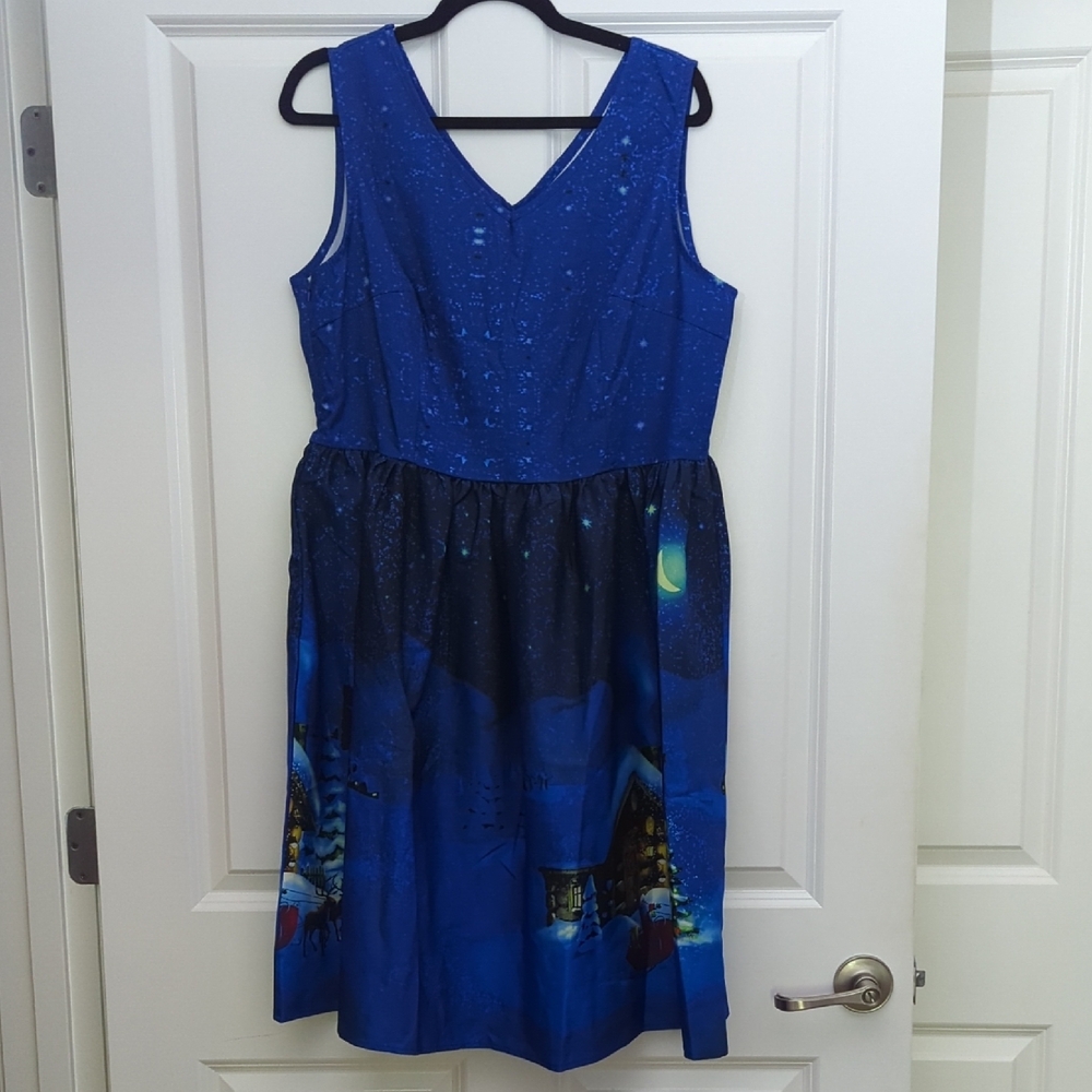 Blue Christmas Dress